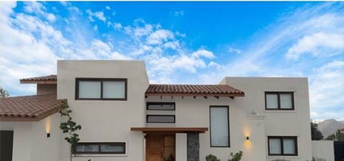 Fachada estilo Santa Fe